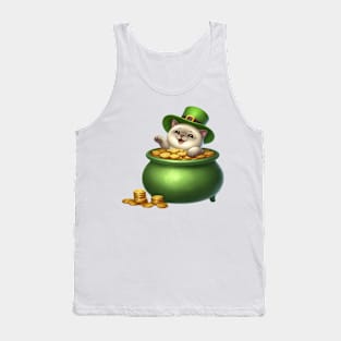 St Patricks Day Burmese Cat Tank Top